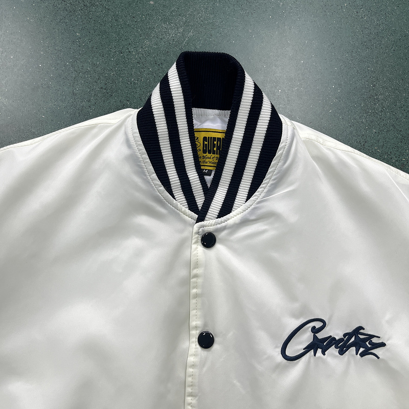 corteiz 285 White Stadium Jacket 99CC
