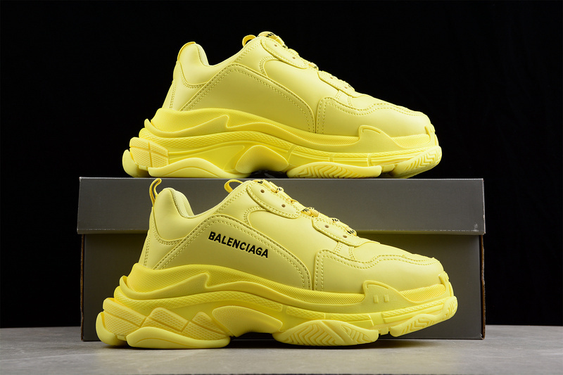 triple s 470 W1FB62308 BA LEN CIAGA TRIPLE S DADSHOES YELLOW YELLOW BLACK WOMAN 36 39 MAN 40