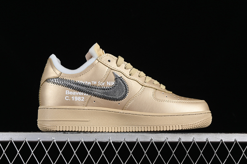 air force 1 300 DX1419 900 OFF WHITE AIR FORCE 1 07 LOW METAL GOLD OW GOLD GREY MAN 40 47.5 E