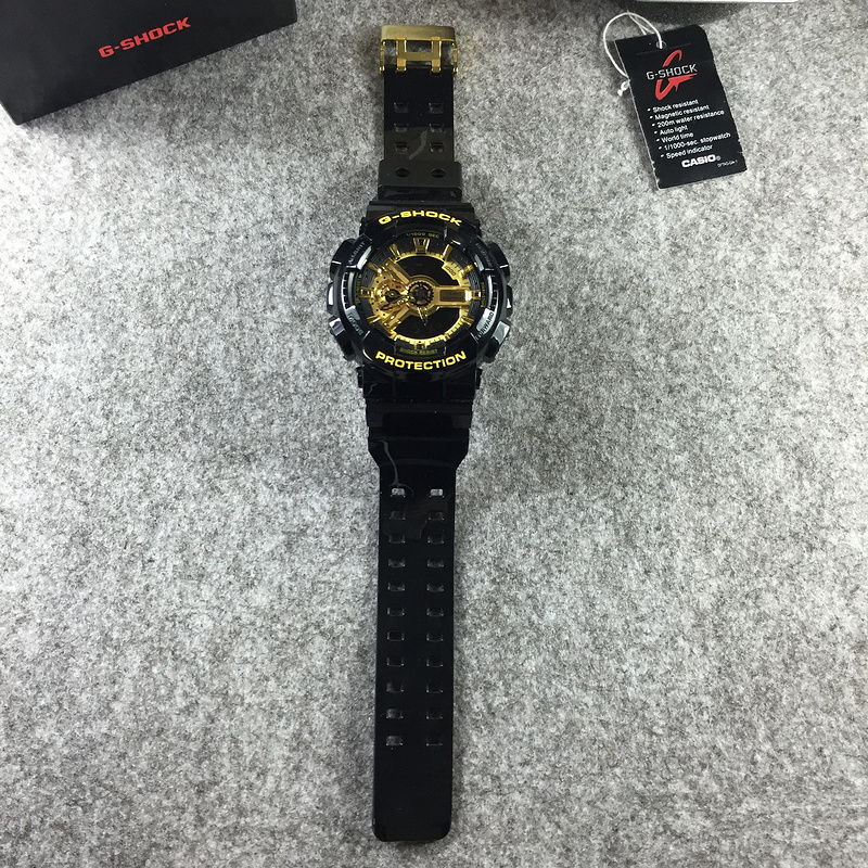 g shock original Casio G Shock Watch G SHOCK black and goldA4C2