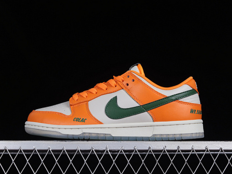dunk 270 DR6188 800 FLORIDA A M UNIVERSITY SB DUNK LOW ORANGE HORIZON FORTRESS GREEN SAIL 36