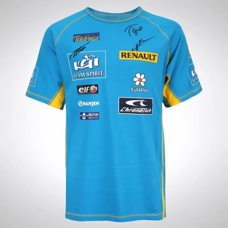 mercedes Aston Martin retro F1 blue jersey2918