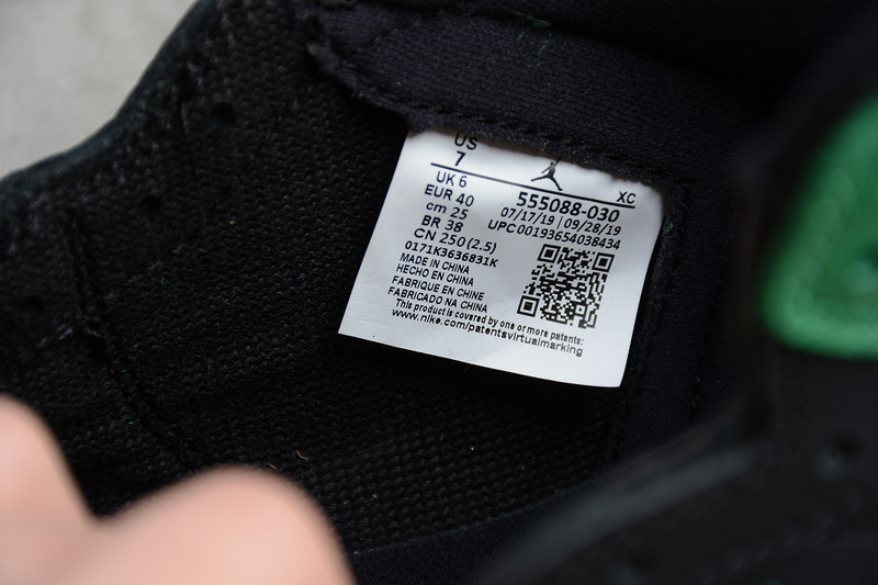 jordan 1 550 555088 030 CJ AIR JORDAN 1 RETRO HIGH OG BLACK WHITE PINE GREEN GYM RED ORANGE E