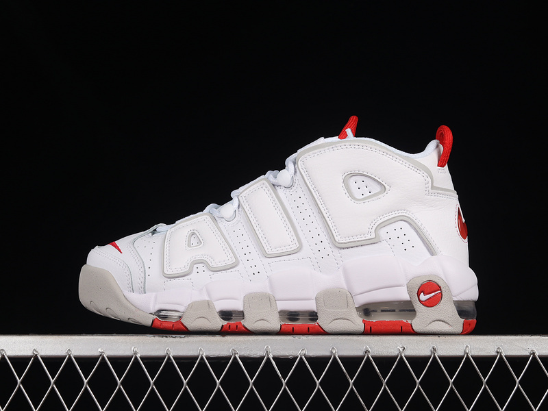 uptempo 360 DX8965 100 AIR MORE UPTEMPO WHITE GREY UNIVERSITY RED WOMAN 36 39 MAN 40 45 E27F