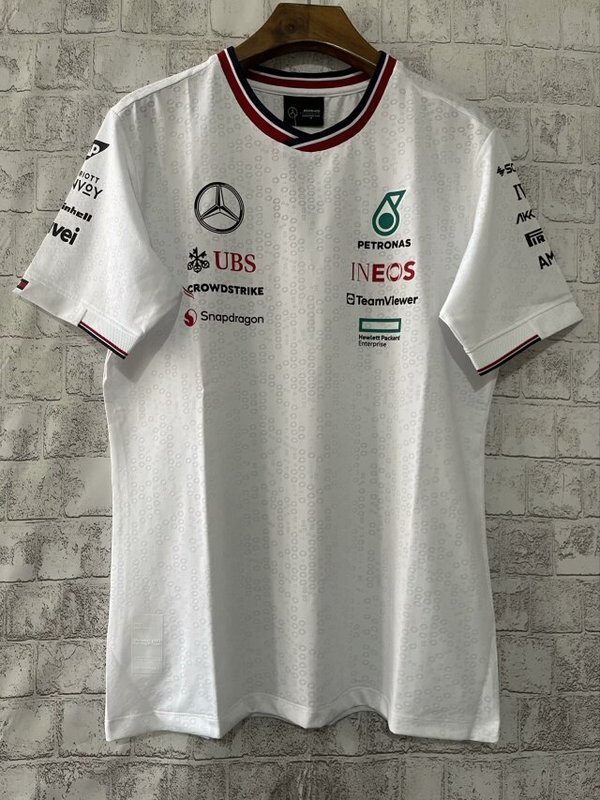 mercedes Mercedes 2024 new white F1 shirt0DD1