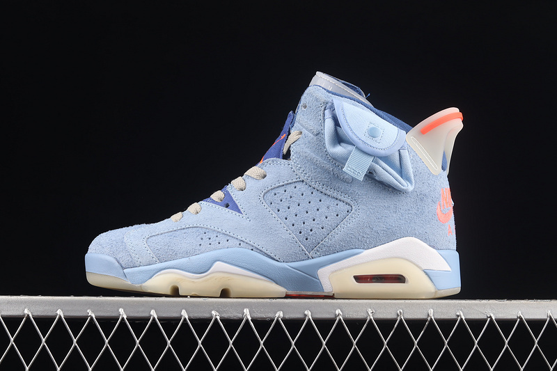 jordan 6 480 DH0690 400 TRAVIS SCOTT X AIR JORDAN 6 CERULEAN BLUE BLUE BLUE WOMAN 36 9 MAN 40