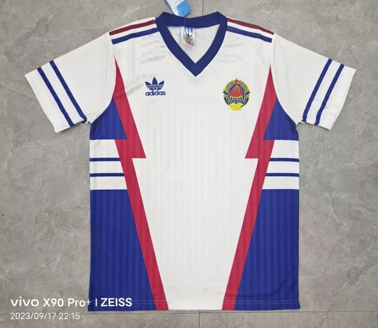 vintage Yogoslovia Retro soccer jerseys 1990 maglia calcio maillot football camisetas f