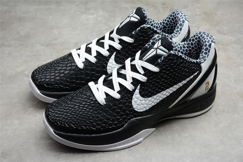 kobe 360 CW2190 002 KOBE 6 PROTRO MAMBACITA BLACK WHITE METALLIC GOLD MAN 40 46 E03C