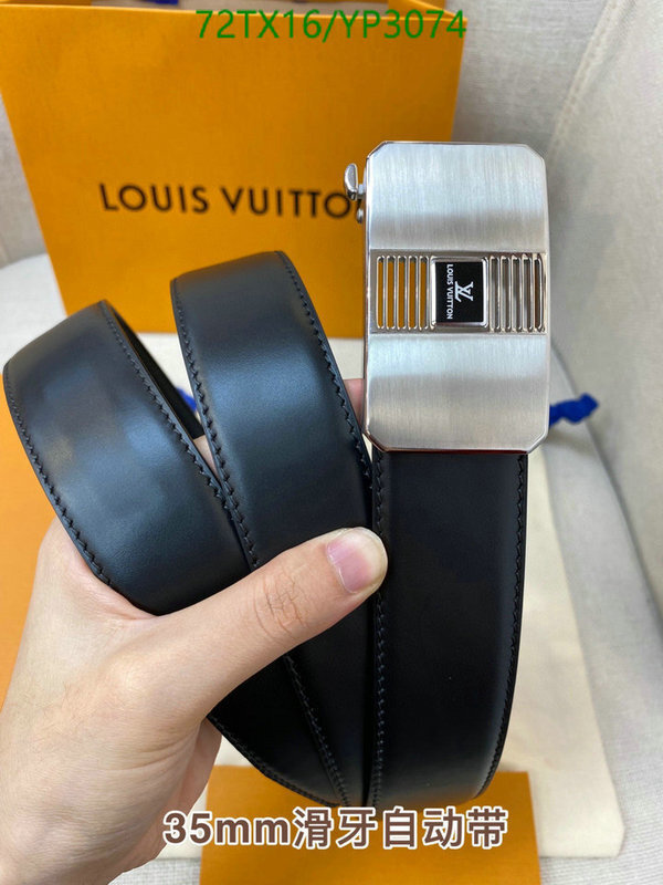 gucci belt Louis Vuitton Square buckle belts LV Code YP3074 72USD1D49