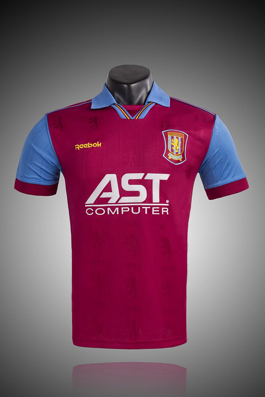 vintage Aston Villa retro home jerseys 1997 Sets maglia calcio maillot football camiset