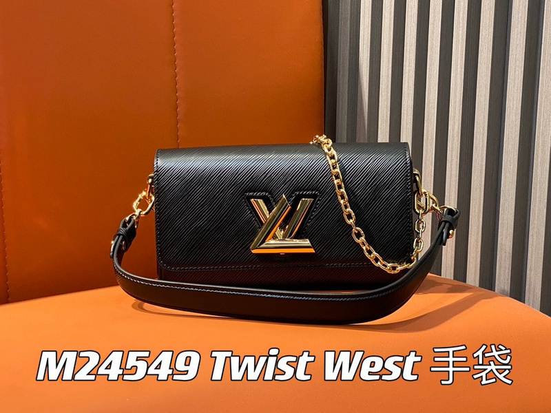 shoulder bag Louis vuitton twist west genuine leather bag for women46B1