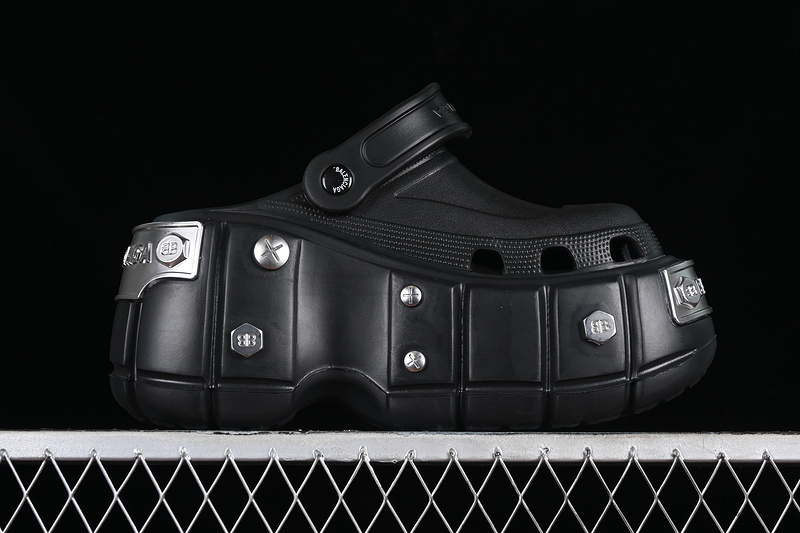 Sandal 【300】[W1S8N1081]-[BA﹡LEN﹡CIAGA HARDCROCS SLIDE EVA BLACK∕SILVER]-[WOMAN︰36-39]-[