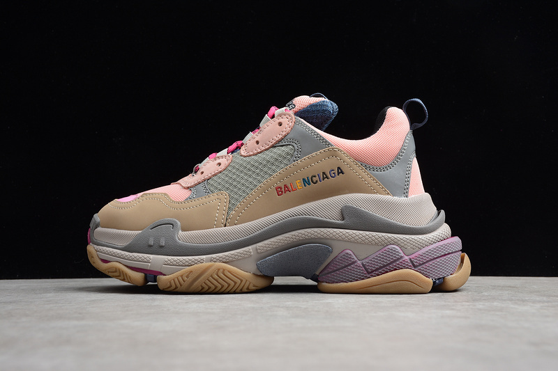 BALENCIAGA TRIPLE S 【470】[ECBA700676C]-[GZ TESS.S.GOMMA SNEAKER GREY∕PINK]-[WOMAN︰35-39]-[MAN︰