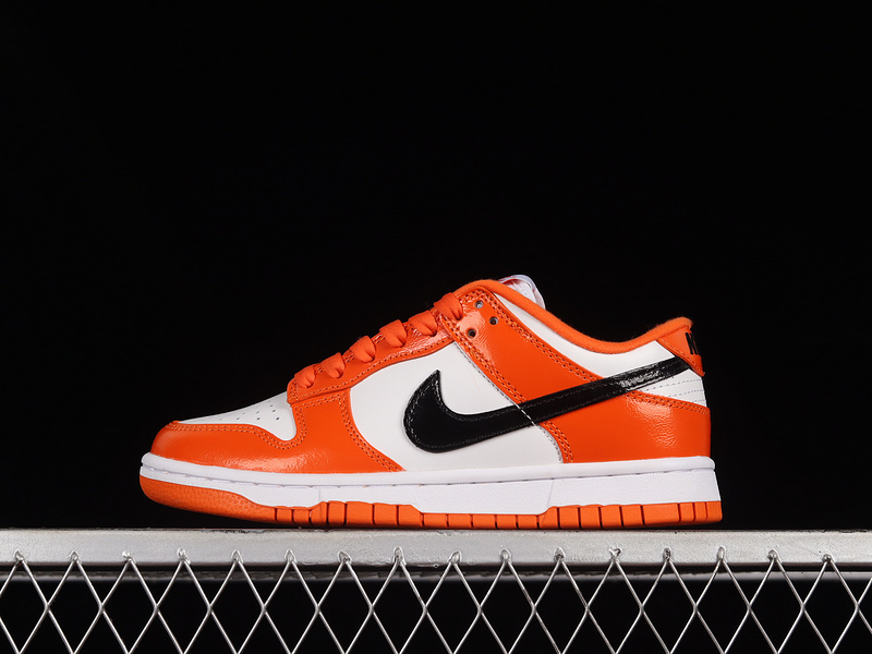 dunk 330 DJ9955 800 DUNK LOW PATENT HALLOWEEN ORANGE WHITE BLACK UNISEX 36 47.5 8EC6