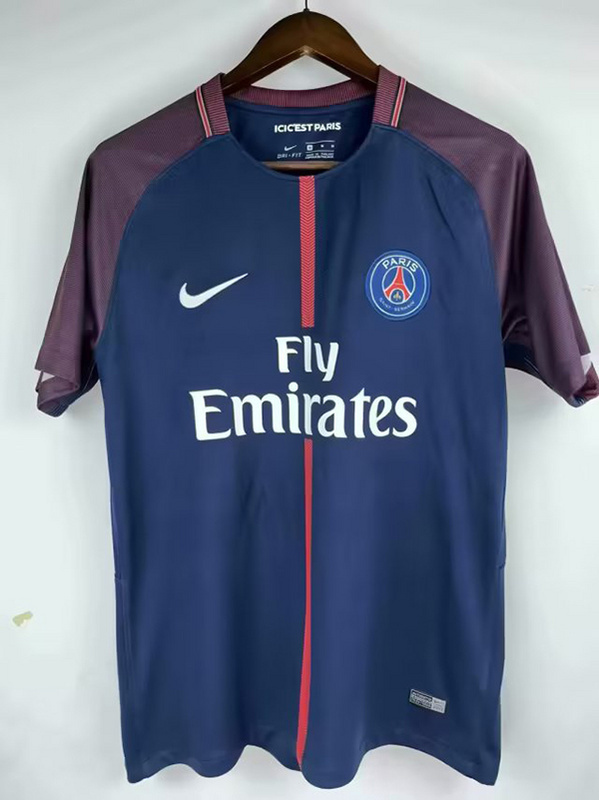 retro jersey Paris retro home soccer jerseys 2017 18 maglia calcio maillot football cam