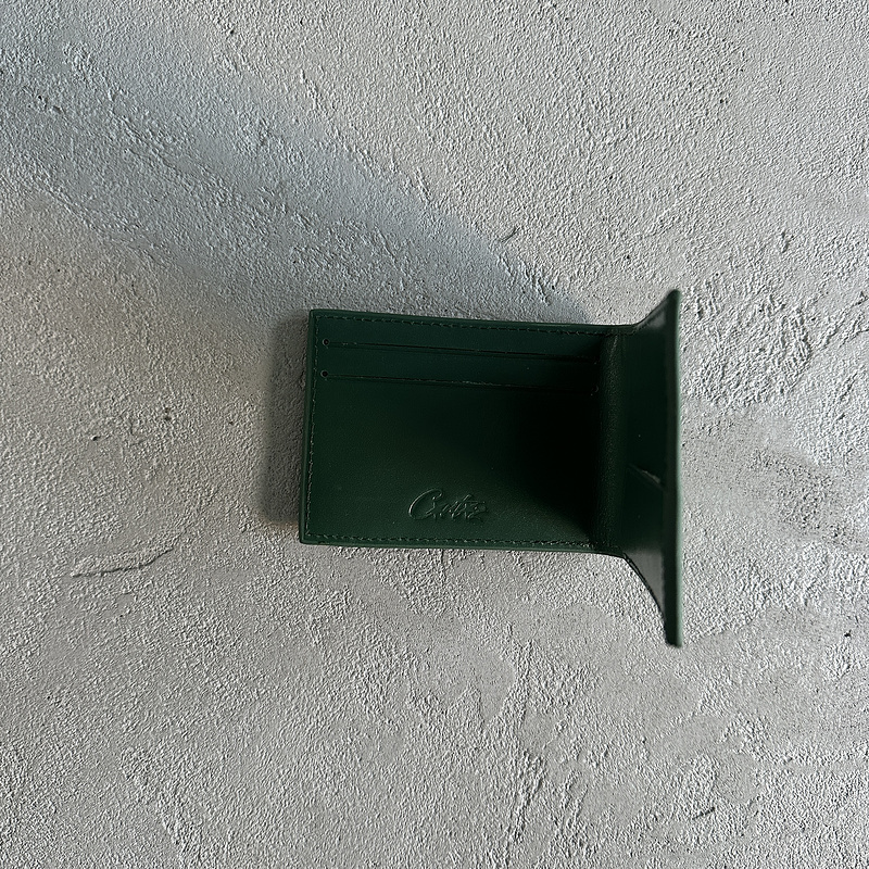 goat 85 100 genuine leather card holder greenF660