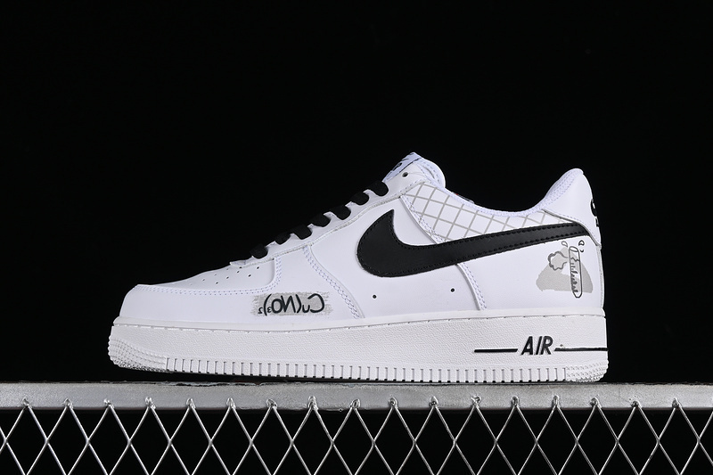 air force 1 320 AM0703 125 AIR FORCE 1 07 LOW WHITE GREY BLACK WOMAN 36 39 MAN 40 45 0D00