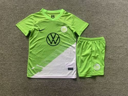 soccer jerseys Cheap wolfsburg home kids sets 2023 24 maglia calcio maillot football ca