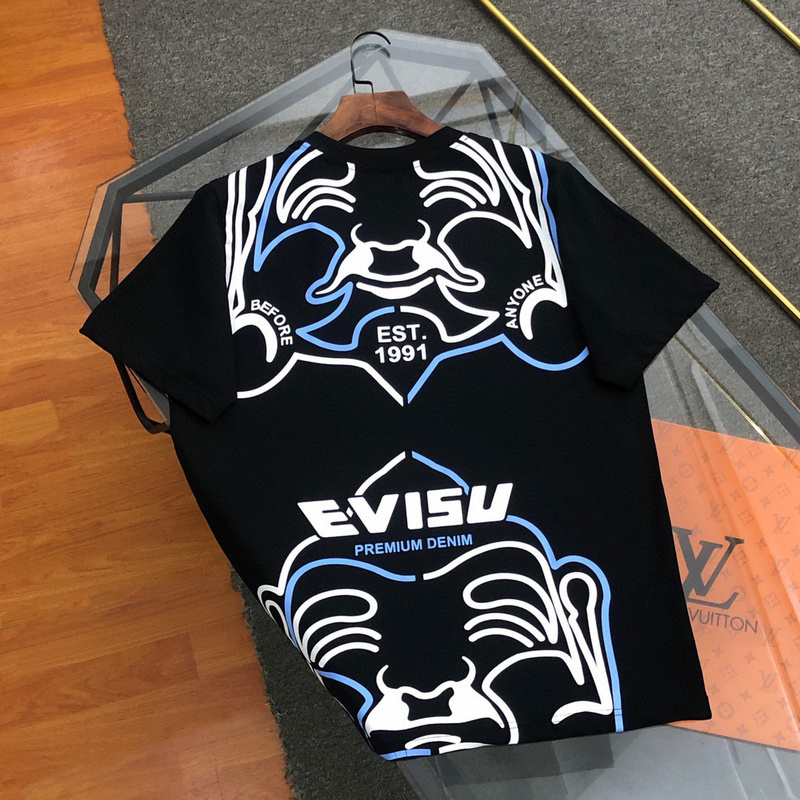 EVISU 1680）EVISU 福神 24新款 大佛頭 1991 字母 短袖 短T 潮流 時尚 彬1E