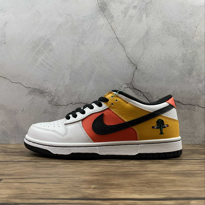 dunk 380 304292 802 DUNK LOW PRO SB RAYGUN ORANGE FLASH BLACK WHITE WOMAN 36 39 MAN 40 45 127