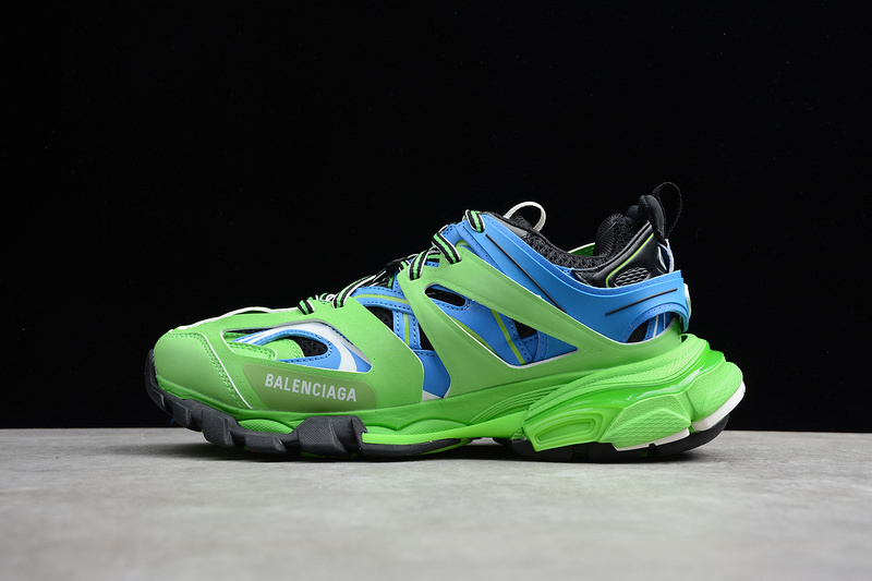 BALENCIAGA TRACK [151-147-163]-[ECBA8002230]-[GET 3.0 TRIPLE S SNEAKER SHOE BLUE∕GREEN]-[UNISE