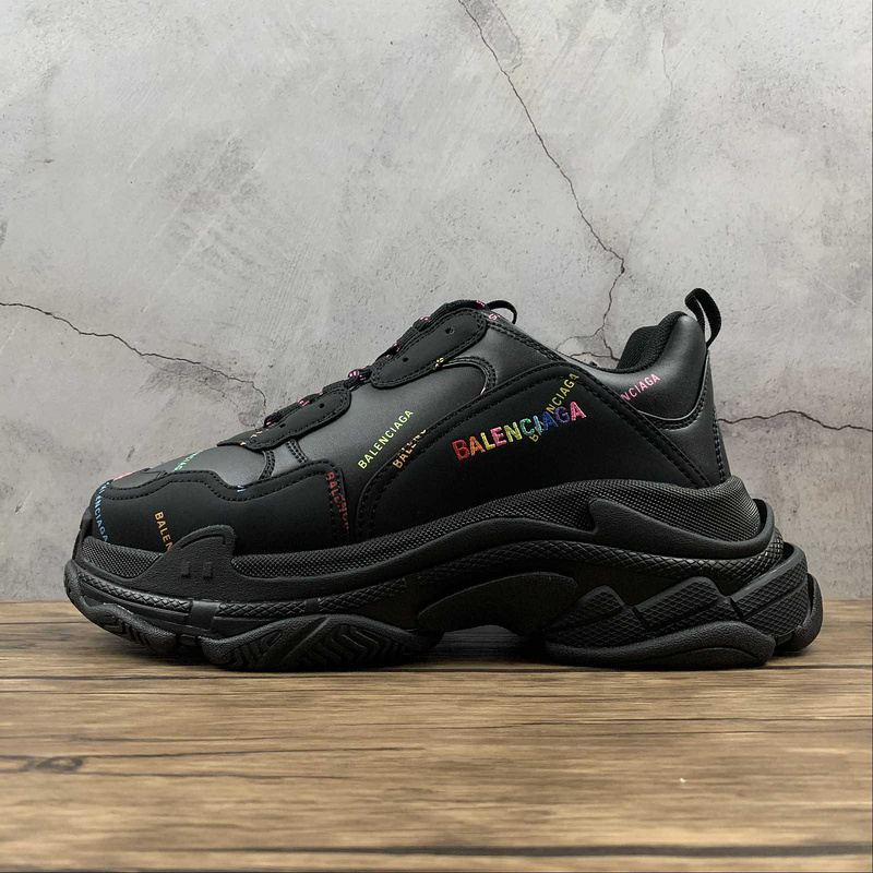 triple s 470 BA LEN CIAGA TRIPLE S BLACK BLACK MULTI COLOR WOMAN 35 39 MAN 40 46 0FFE