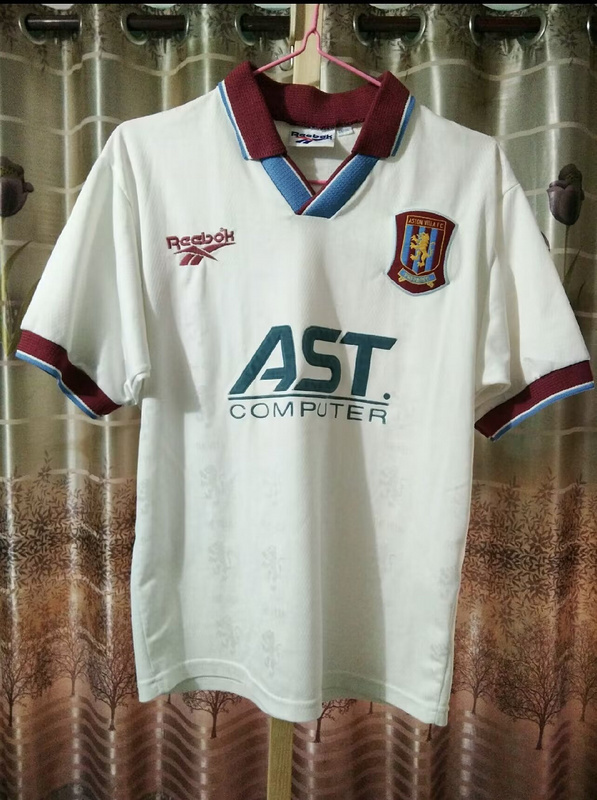 vintage Aston Villa retro soccer jerseys 1995 maglia calcio maillot football camisetas futbol
