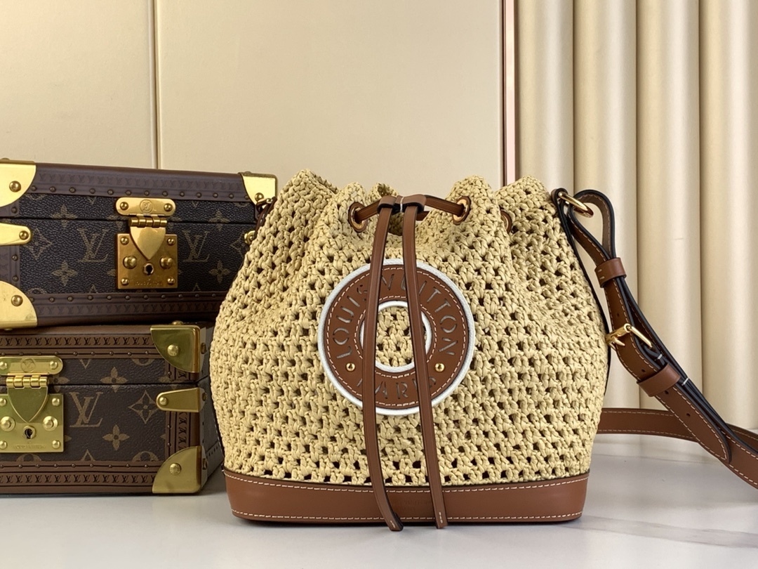 LV-Handbags M24722 Raffia (Woven)(BC0B)