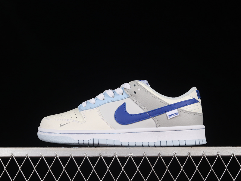 dunk 270 FB1843 141 SB DUNK LOW JUST STITCH IT IVORY WHITE PHOTON DUST HYPER ROYAL WOMAN 36 4