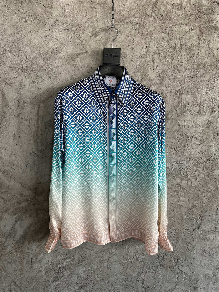 CASABLANCA Clothes 2025SS CASABLANCA Silk Shirt Top Version $165(D852)