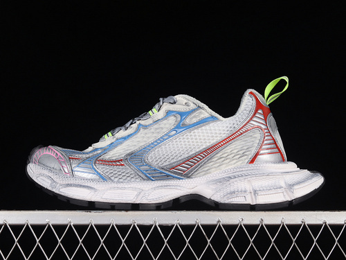 BALENCIAGA TRACK 【550】[W3XL59645]-[BA﹡LEN﹡CIAGA PHANTOM SNEAKERS LIGHT GREY∕SILVER∕BLUE-RED]-[