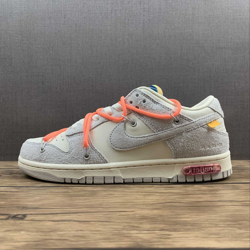 dunk 450 DJ0950 119 OW X SB DUNK LOW LOT 19 OF 50 SAIL NEUTRAL GREY ORANGE PULSE UNISEX 36 47