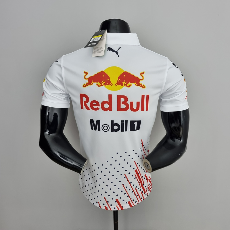 mercedes Red B ull 2022 F1 white polo shirt0A19