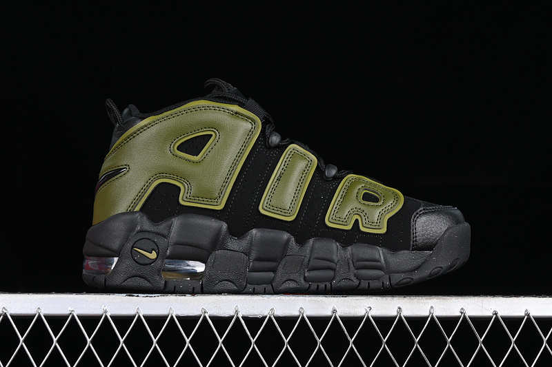 uptempo 350 FN6976 100 AIR MORE UPTEMPO 96 QS BLACK GREEN WOMAN 36 39 MAN 40 46 9F4A