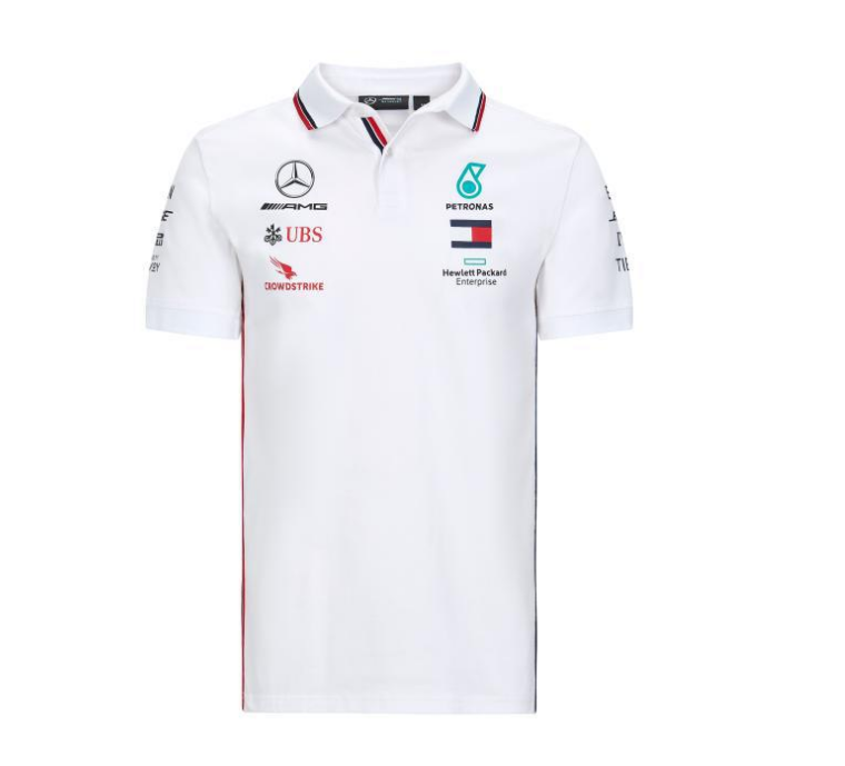 mercedes Mercedes Benz AMG 2020 F1 white polo shirt5944