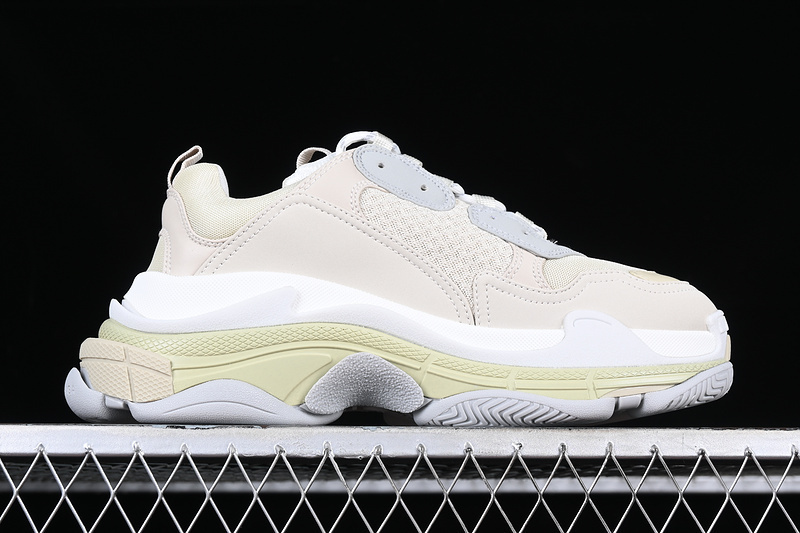 triple s 460 W2FW49790 BA LEN CIAGA TRIPLE S VINTAGE DADDY SHOES WHITE BEIGE WOMAN 35 39 MAN