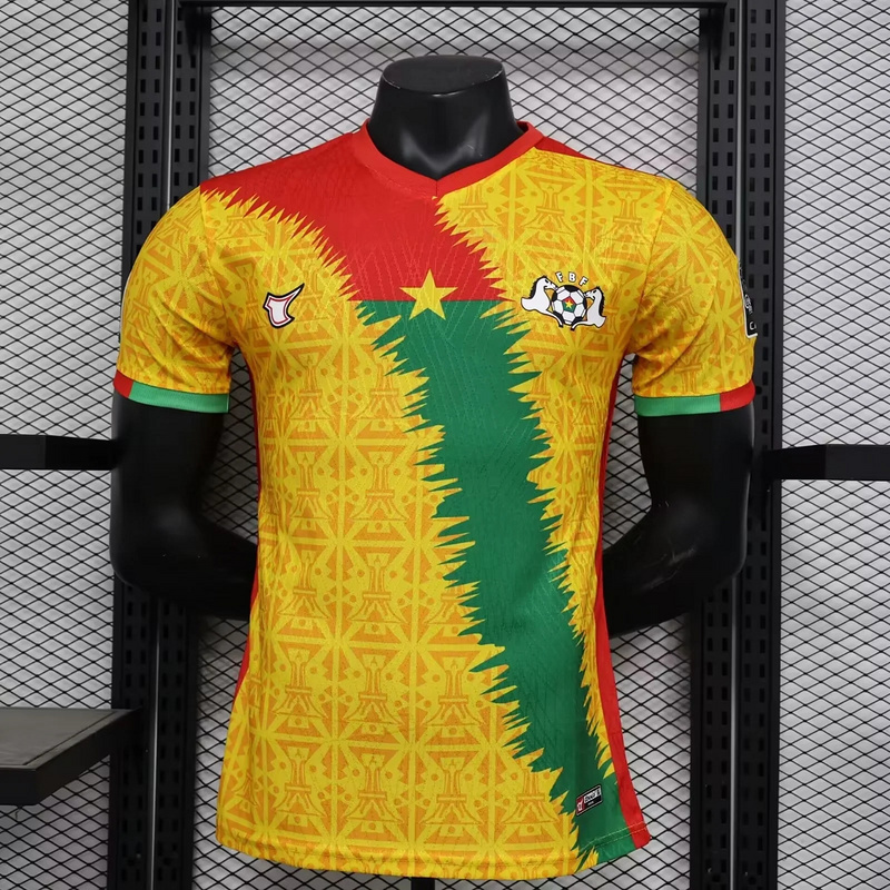 maison mihara burkina faso 23-24 yellow player verison s-2xl(C19D)