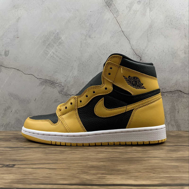 jordan 1 430 555088 701 AIR JORDAN 1 HIGH RETRO OG POLLEN BLACK WHITE MAN 40 47 133E