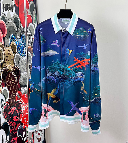 casablanca 9 CASABLANCA Silk Shirt Top Version 67CD