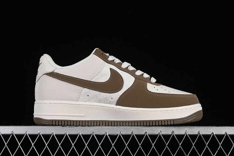 air force 1 340 BA8806 225 AIR FORCE 1 07 LOW BAPE WHITE GREY BROWN WOMAN 36 39 MAN 40 45 D8F