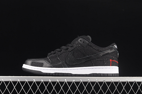 dunk 320 DD8386 001 WASTED YOUTH X DUNK LOW SB BLACK DENIM BLACK UNIVERSITY RED UNSIEX 36 47.