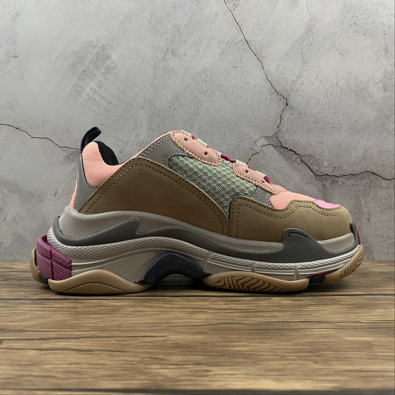 BALENCIAGA TRIPLE S 【470】[BA﹡LEN﹡CIAGA TRIPLE S SNEAKERS KHAKI∕ORANGE∕GREY]-[WOMAN︰35-39]-[MAN