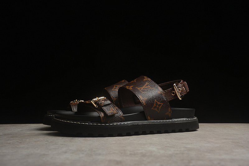 Sandal 【320】[LOUIS VUITTON A COLLECTION OF BEACH SANDALS BLACK∕BROWN]-[WOMAN︰35-40]] FD5