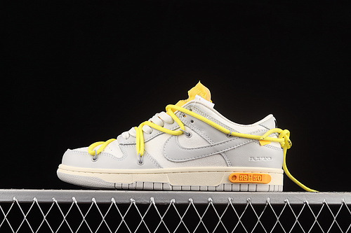 dunk 330 DM1602 103 OW X SB DUNK LOW LOT 29 OF 50 NEUTRAL GREY OPTI YELLOW UNISEX 36 45 5763