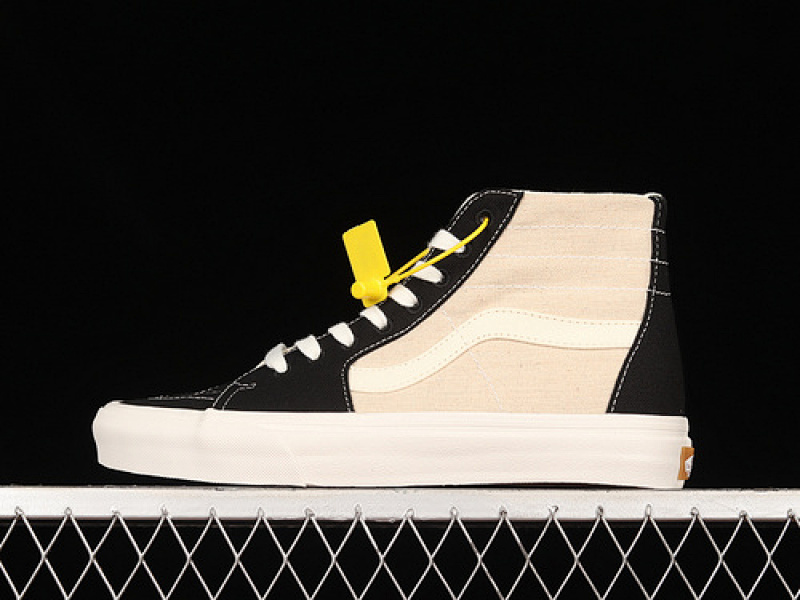 [VN0A5KRUBLK]-[SK8-HI TAPERED SHOES BLACK∕LIGHT KHAKI∕WHITE]-[WOMAN︰35-39]-[MAN︰...(AAE7)