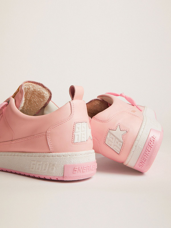 golden goose Yeah sneakers in pale pink leather(C37C)