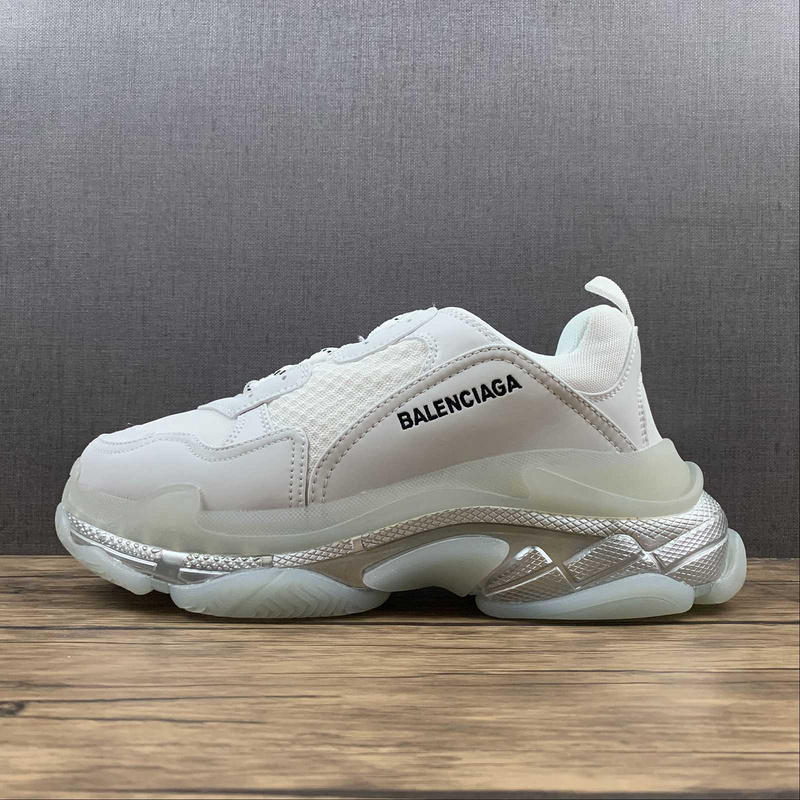 BALENCIAGA TRIPLE S 【550】[BA﹡LEN﹡CIAGA TRIPLE S SNEAKERS WHITE∕WHITE∕BLACK]-[WOMAN︰35-39]-[MAN_002