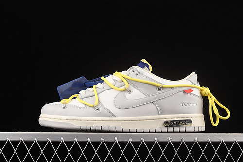 dunk 330 DM1602 120 OW X SB DUNK LOW DEAR SUMMER LOT 27 OF 50 NEUTRAL GREY YELLOW UNSIEX 36 4