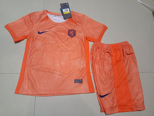 soccer jerseys Cheap Netherland home kids sets 2023 24 maglia calcio maillot football c