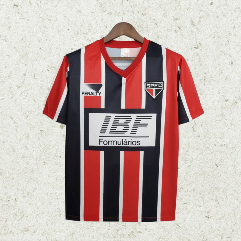 Retro 1991 sao paulo away soccer jersey Camiseta de futebol Footbalyupoo camisas de time